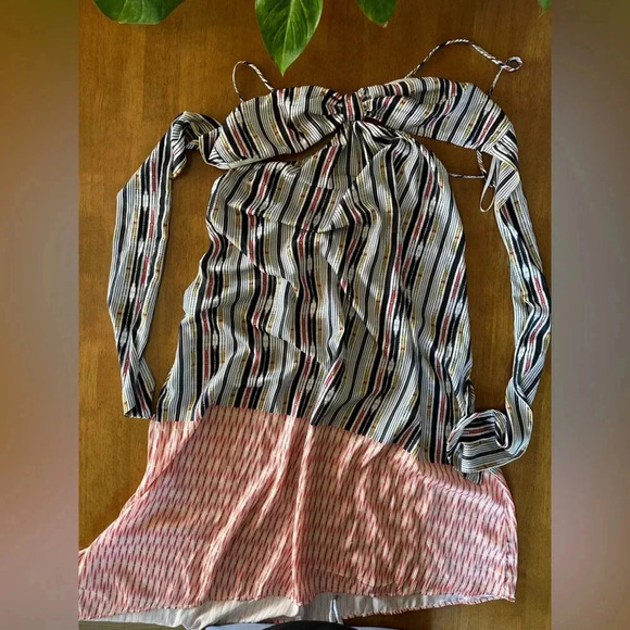 NWT Anthropologie Dress Black Motif Bare Cutout Maxi Pullover Dress Size Medium. - Picture 5 of 7